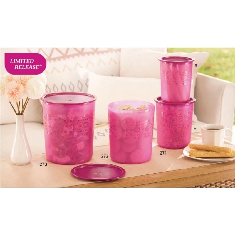 Mosaic Canister, Giant Canister Tupperware ORI