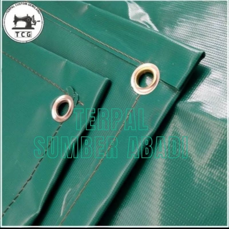terpal tenda semi karet pvc 3,5m x 4m terpal terpaulin tebal