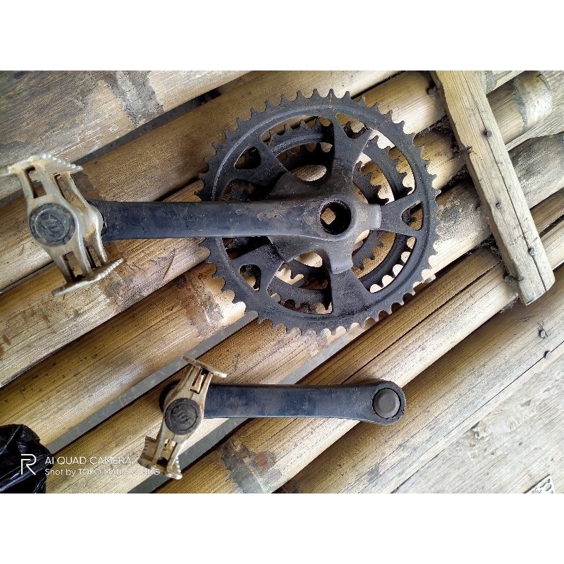 CRANK DOTEK OVAL 28-38-48T Include Pedal Alloy