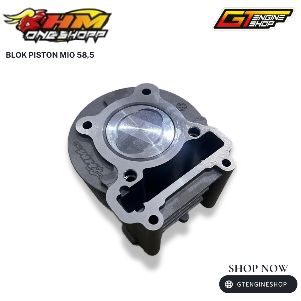 CYLINDER BLOK SEHER MIO 58,5 MM HMONE RACING BLOK PISTON MIO 58,5 HM ONE RACING CYLINDER MIO 58,5