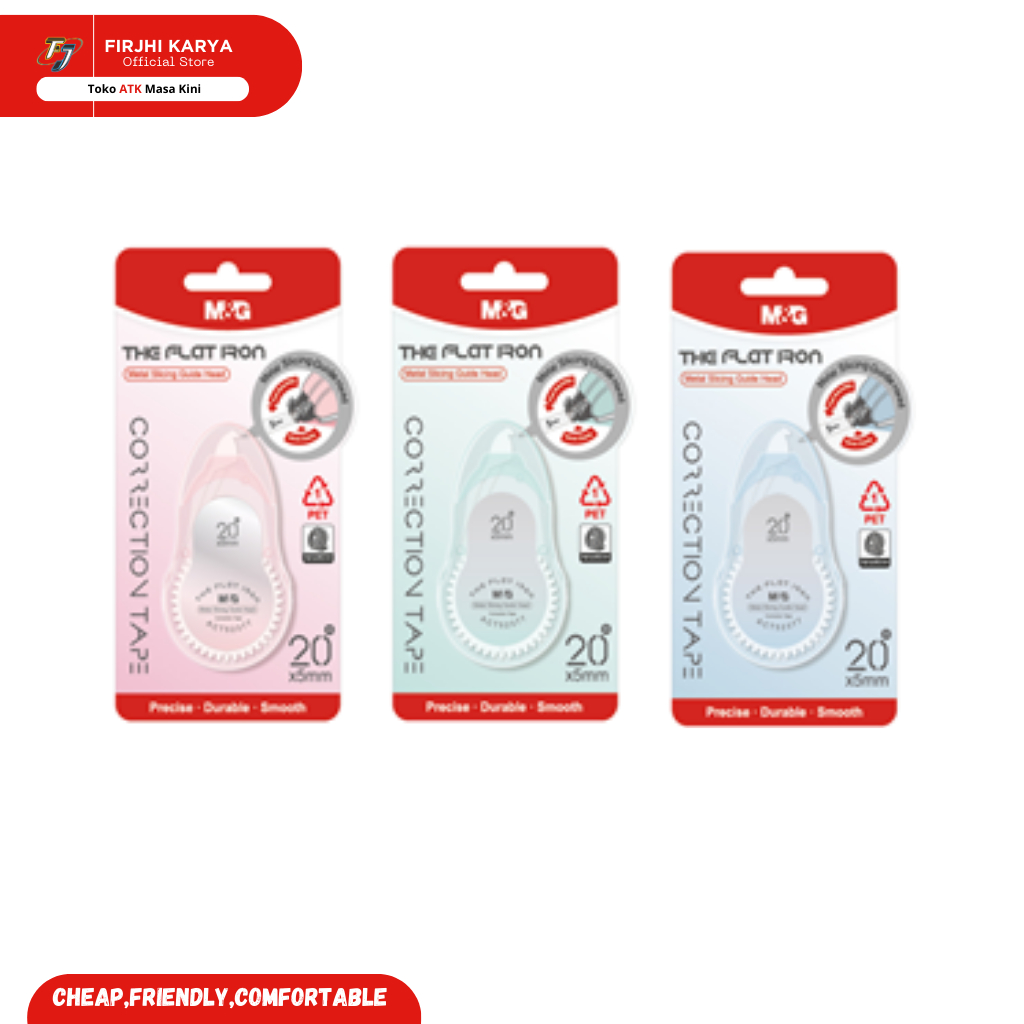 

M&G Correction Tape 20M*5mm The Flat Iron 52377