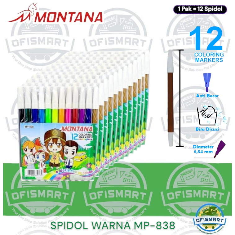

Montana Spidol Marker Murah MP 838 | @1Pak=12PCs