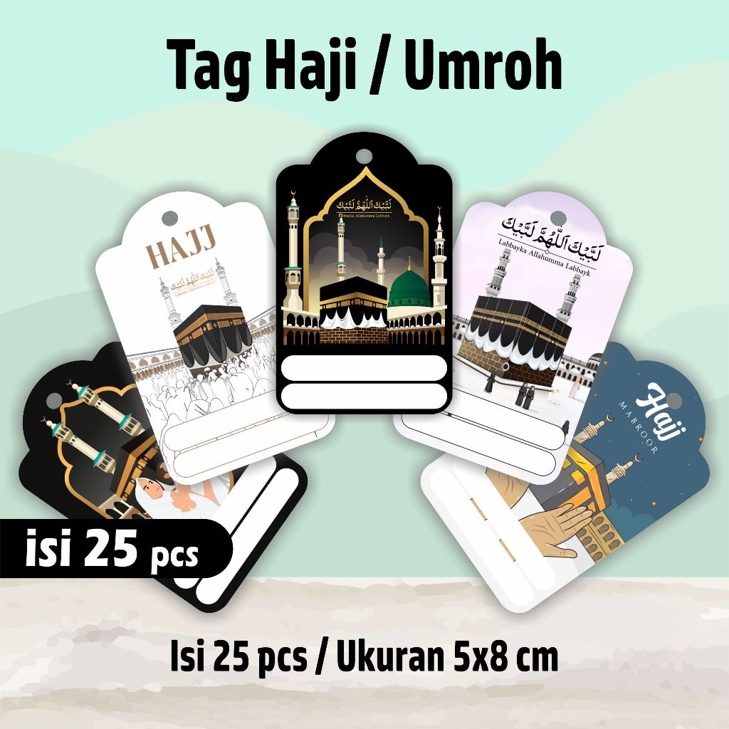 

Tag Hampers Haji Umroh - hangtag haji - tag umroh