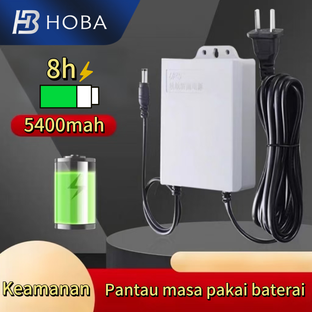 Terbaik UPS 5400mah 12v ups mini 12v untuk wifi Modem RouterBaterai Cadangan UPS Router Wifi CCTV 3m
