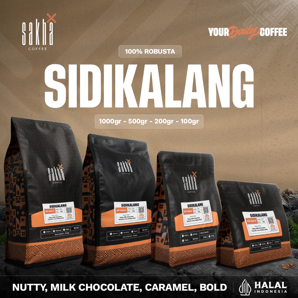 

Kopi Robusta Sidikalang Sumatra Coffee Beans Espresso Bean Biji Bubuk