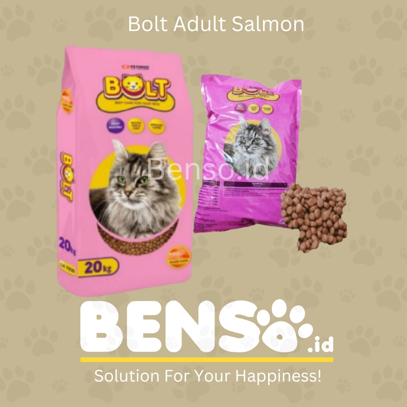 Bolt Catfood Salmon - Makanan Kucing 20kg