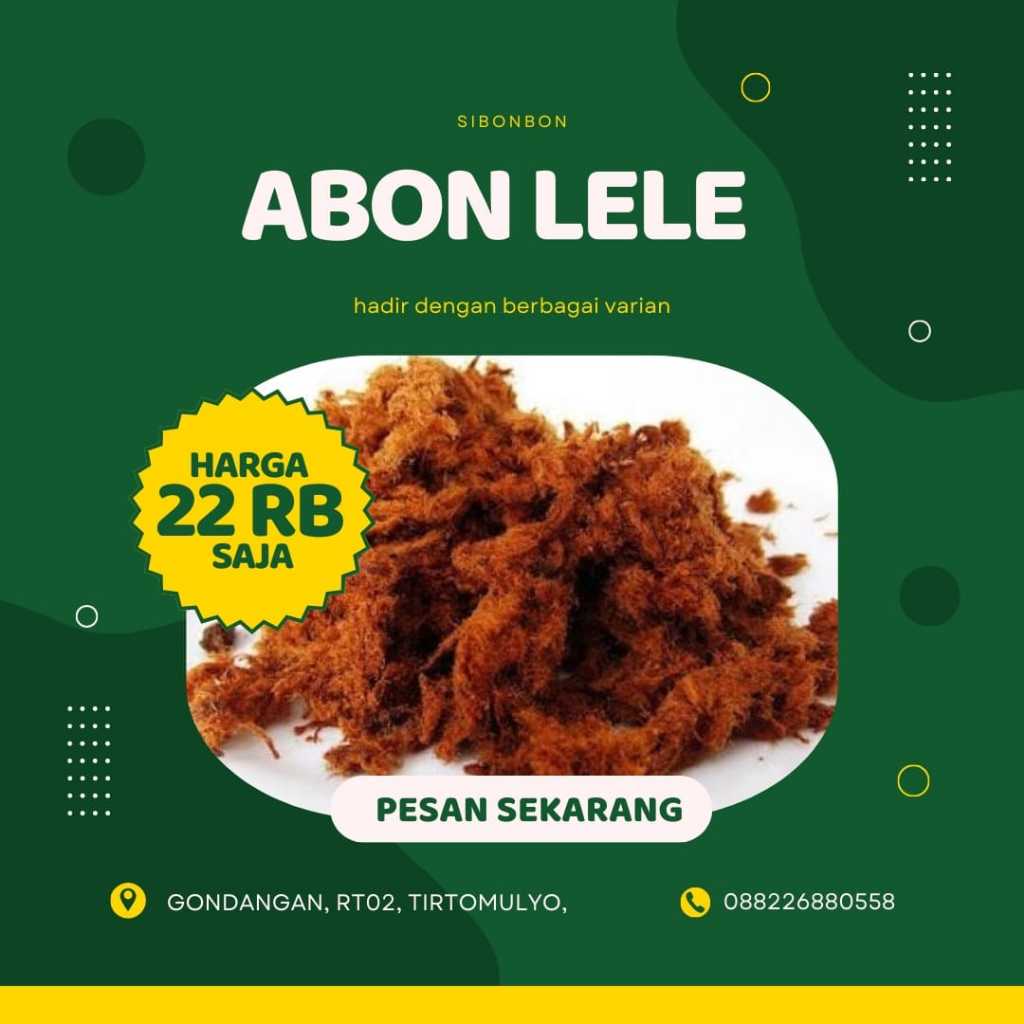 

snacklele abon ikan lele 100 gram