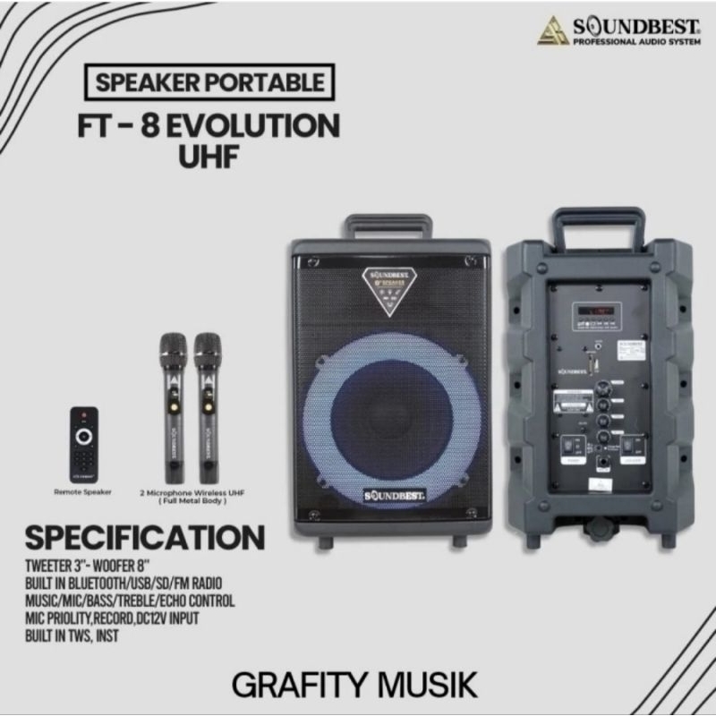 Speaker Portable Soundbest FT 8 EVOLUTION FT8 Original
