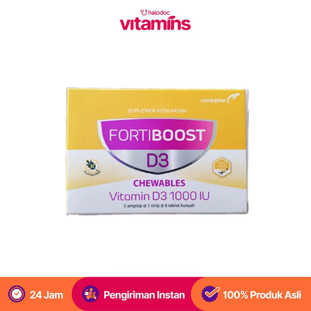 Fortiboost Vitamin D3 1000 IU 30 Tablet Kunyah