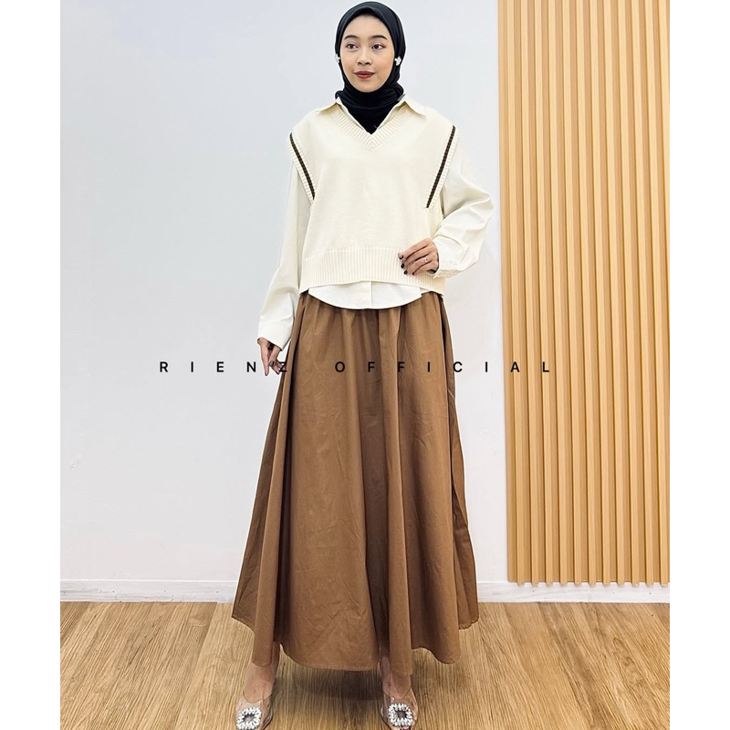 GIONA SET VEST//FASHION WANITA//KEMEJA VEST