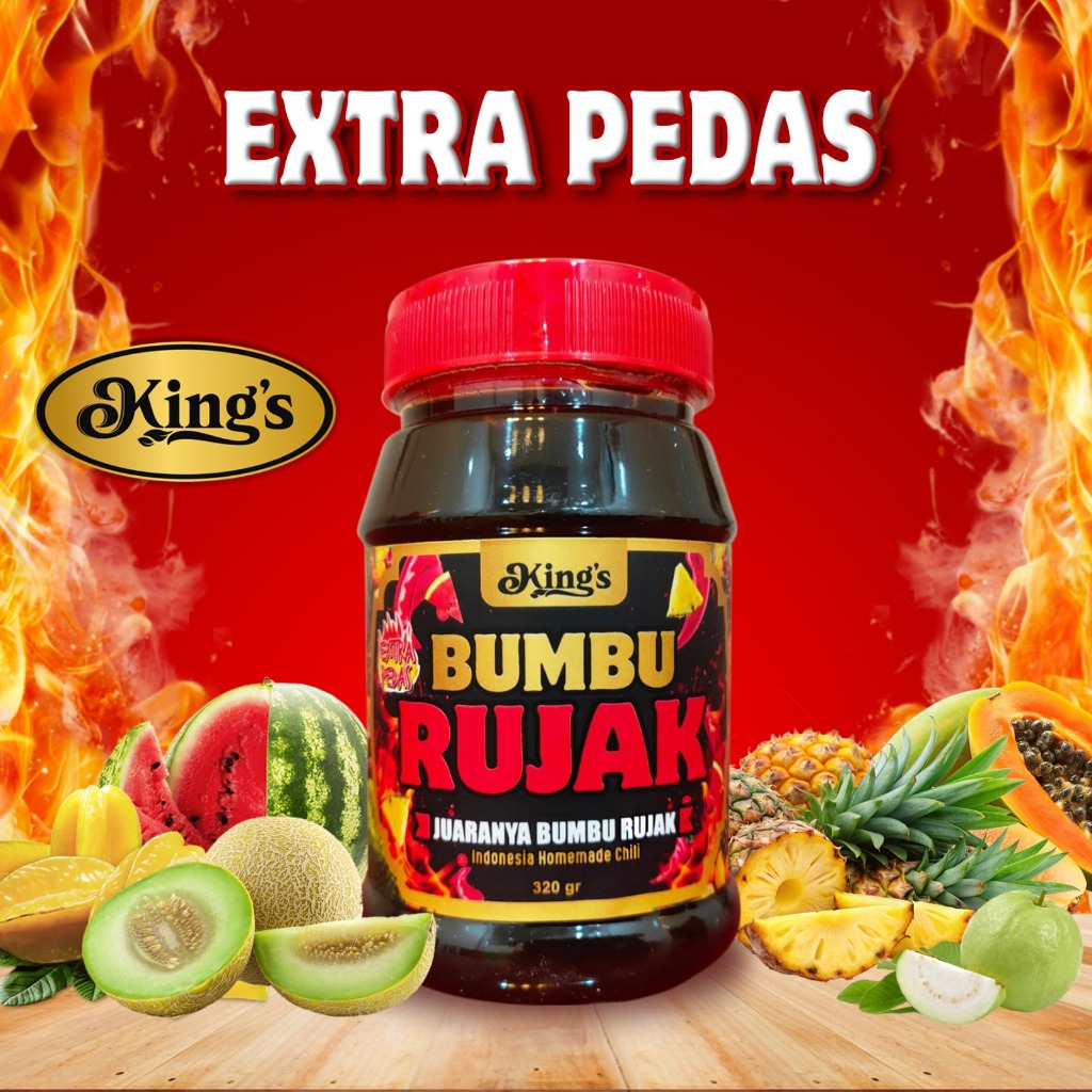 

KING’S Homemade Bumbu Rujak Sirsak Xtra Pedas 345g - Bumbu Rujak by KING’S Homemade Medan