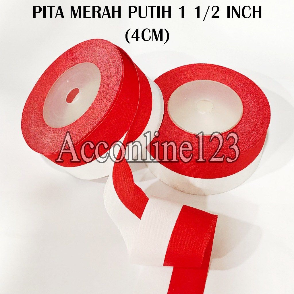 

Pita Merah Putih 1 1/2 inch (4cm) Per Roll