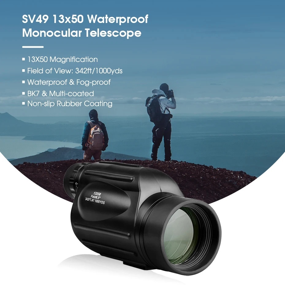Teropong Monocular Telescope Multi Coated Waterproof SVBONY SV49