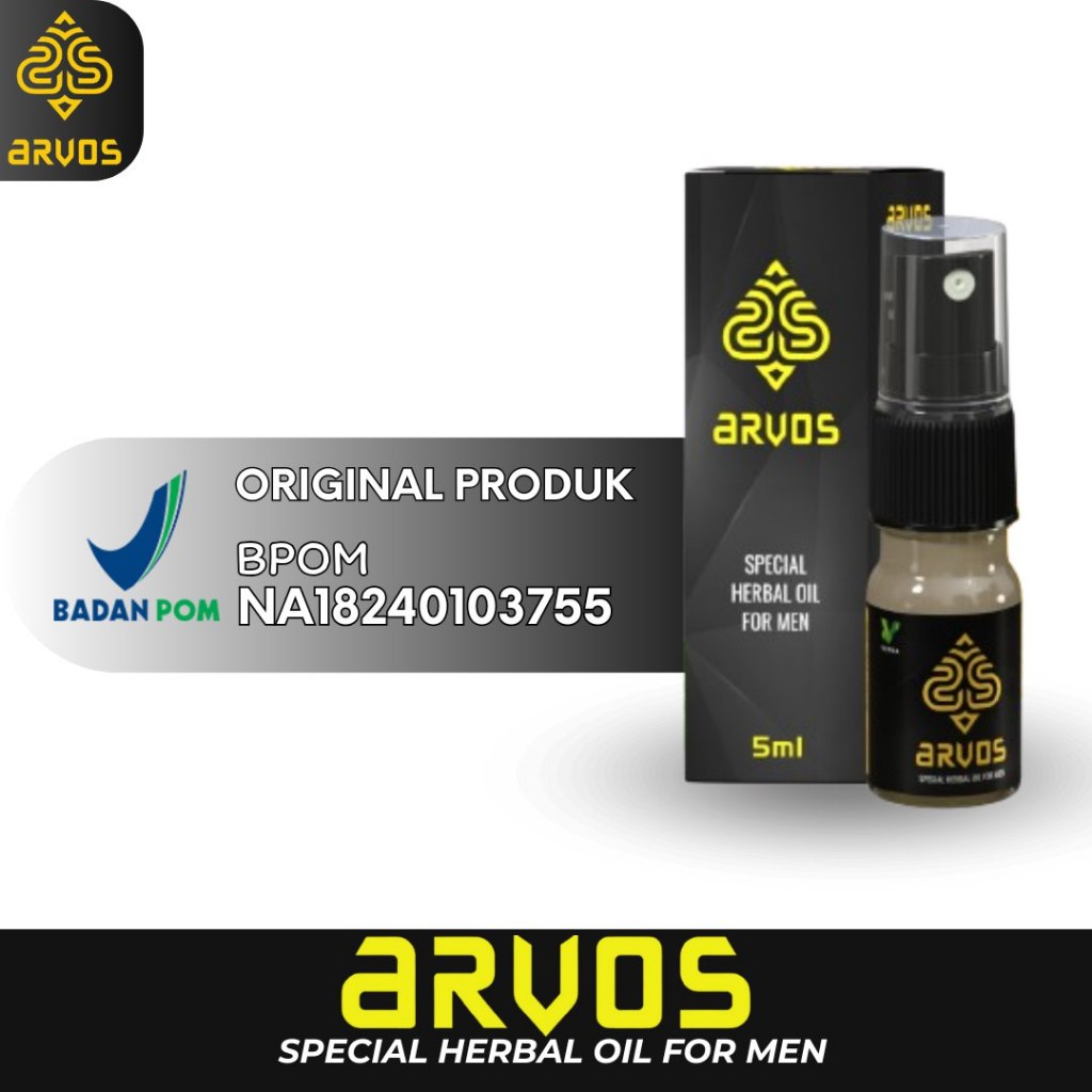 Arvos Tahan Lama Spray Tanpa Kebas Pria Oles Asli Herbal BPOM