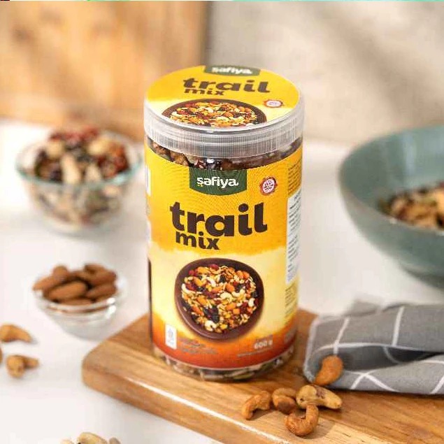 

Safiya Trail Mix Complete 600 Gr - Almond Mete Camilan Sehat Mix Kacang Buah Kering Roasted