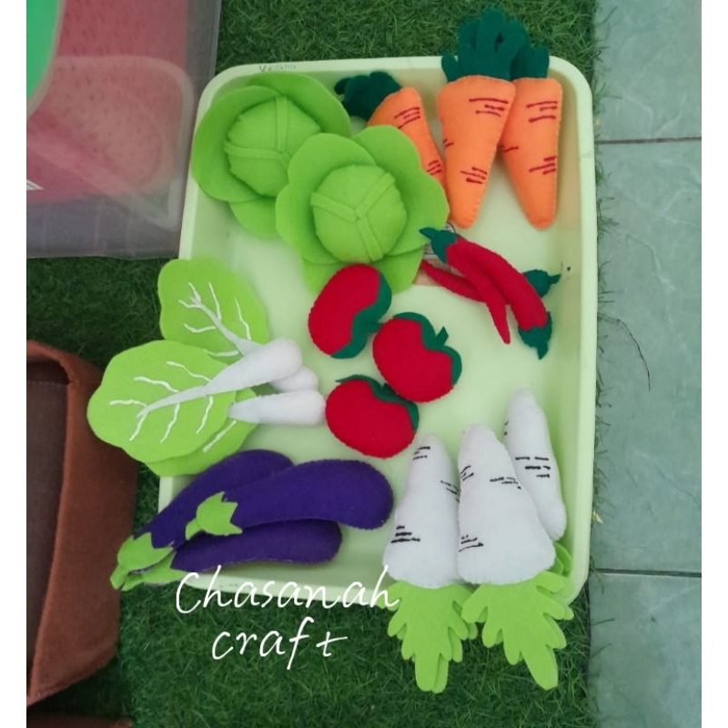 REPLIKA SAYUR/SAYUR DARI KAIN FLANEL/SAYURAN/REPLIKA SAYUR DARI KAIN FLANEL/MAINAN EDUKASI/MAINAN ED