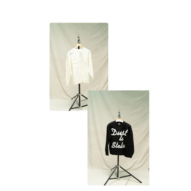 (ORIGINAL) Knit Dust La Stella White & Black