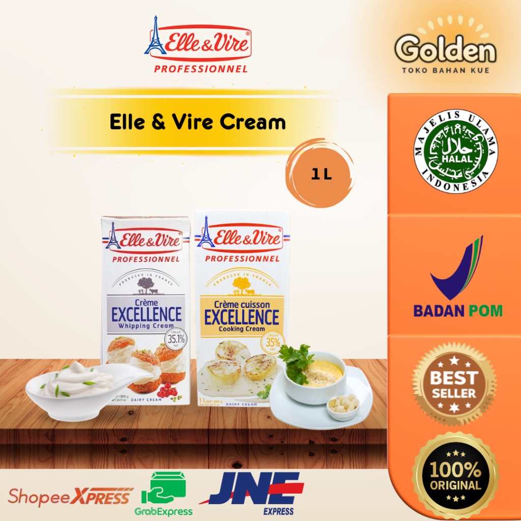 

Elle & Vire Whipping Cooking Cream 1 L