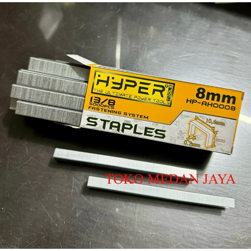 

8 MM ISI PAKU REFILL STAPLES NAIL GUN ANAK HECKTER HEKTER 8 mm HYPER