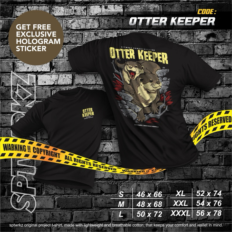 Kaos-Otter, T-shirt OTTER KEEPER
