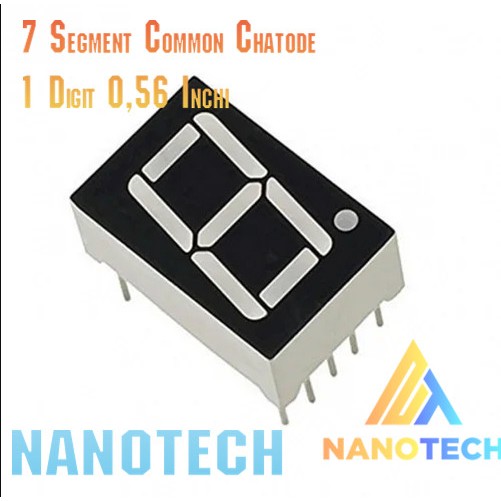 7 Segment LED Display Red Common Cathode 0.56" segmen