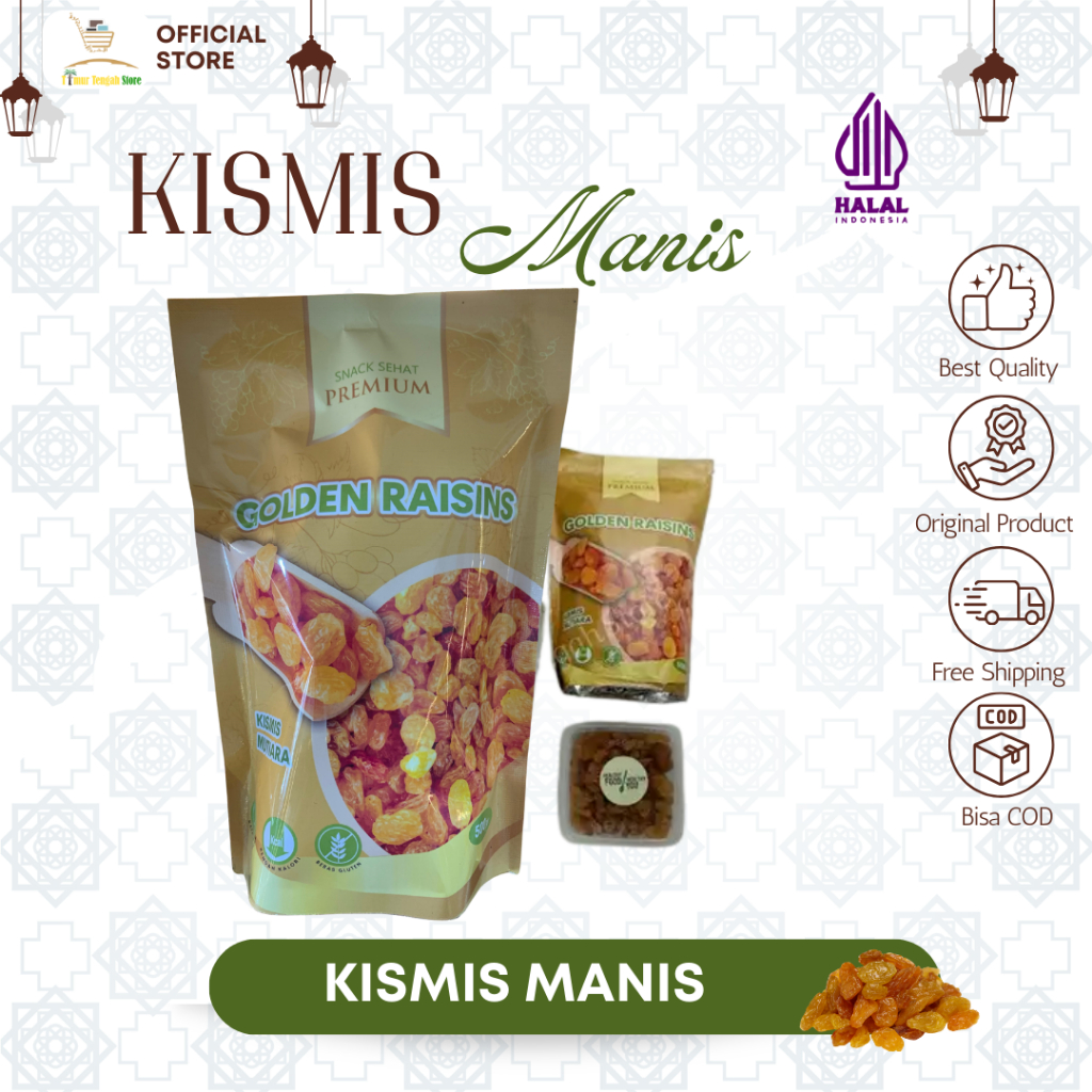 

Kismis Manis dan Asam Manis Golden Raisin Premium