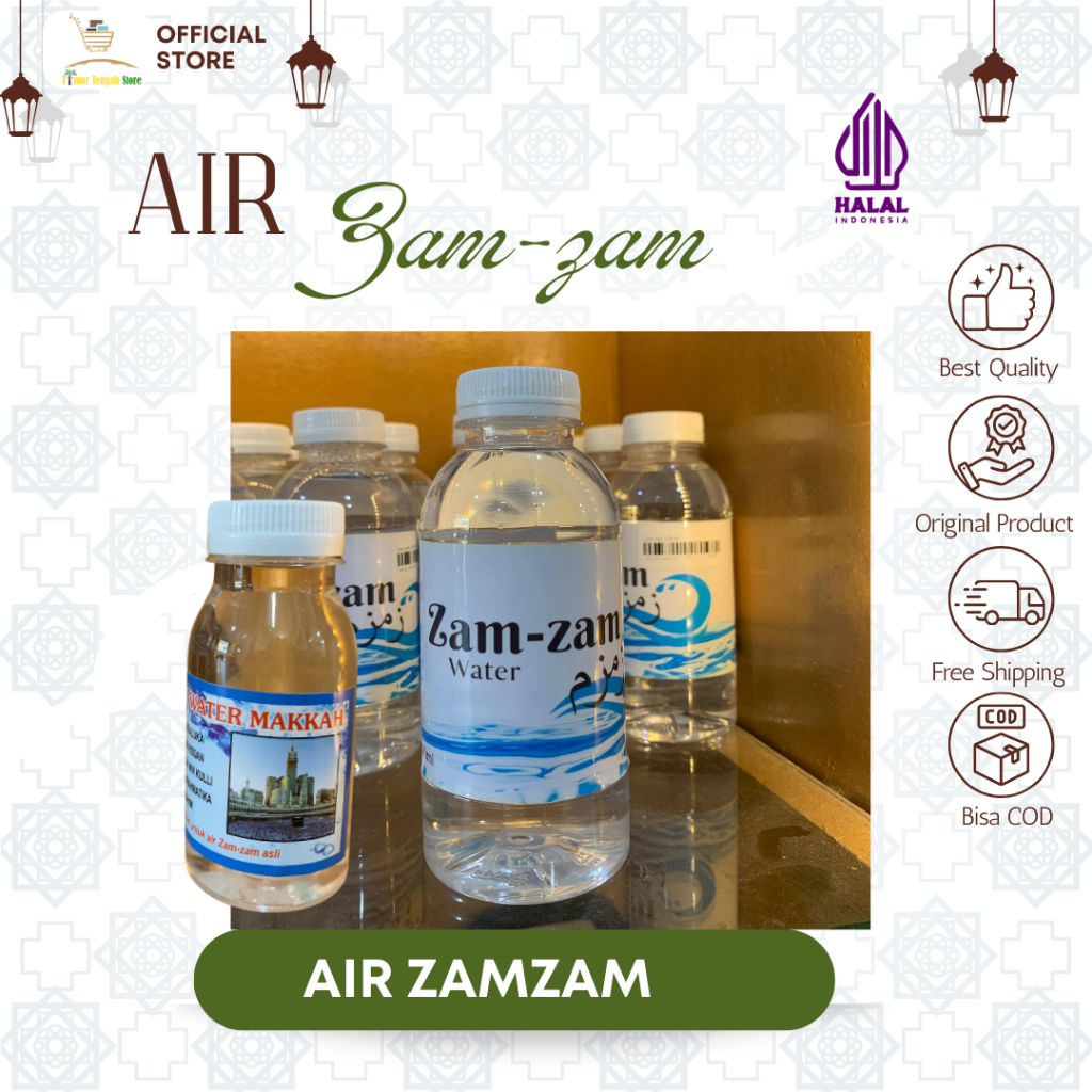 

Air Zam Zam Kemasan Botol Oleh Oleh Haji Umroh