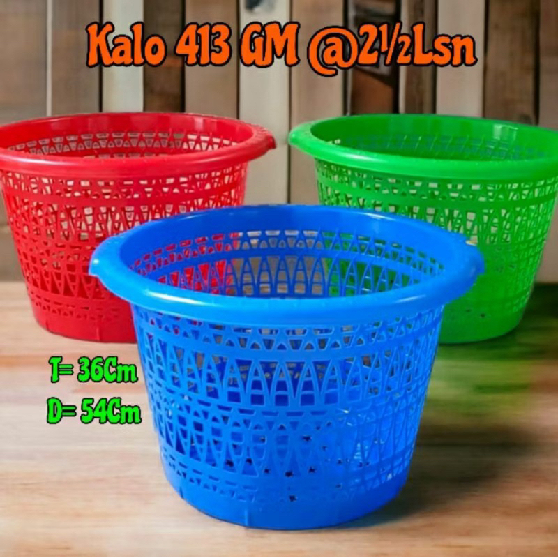Keranjang Bulat Pakaian, Bakul Plastik Serba Guna