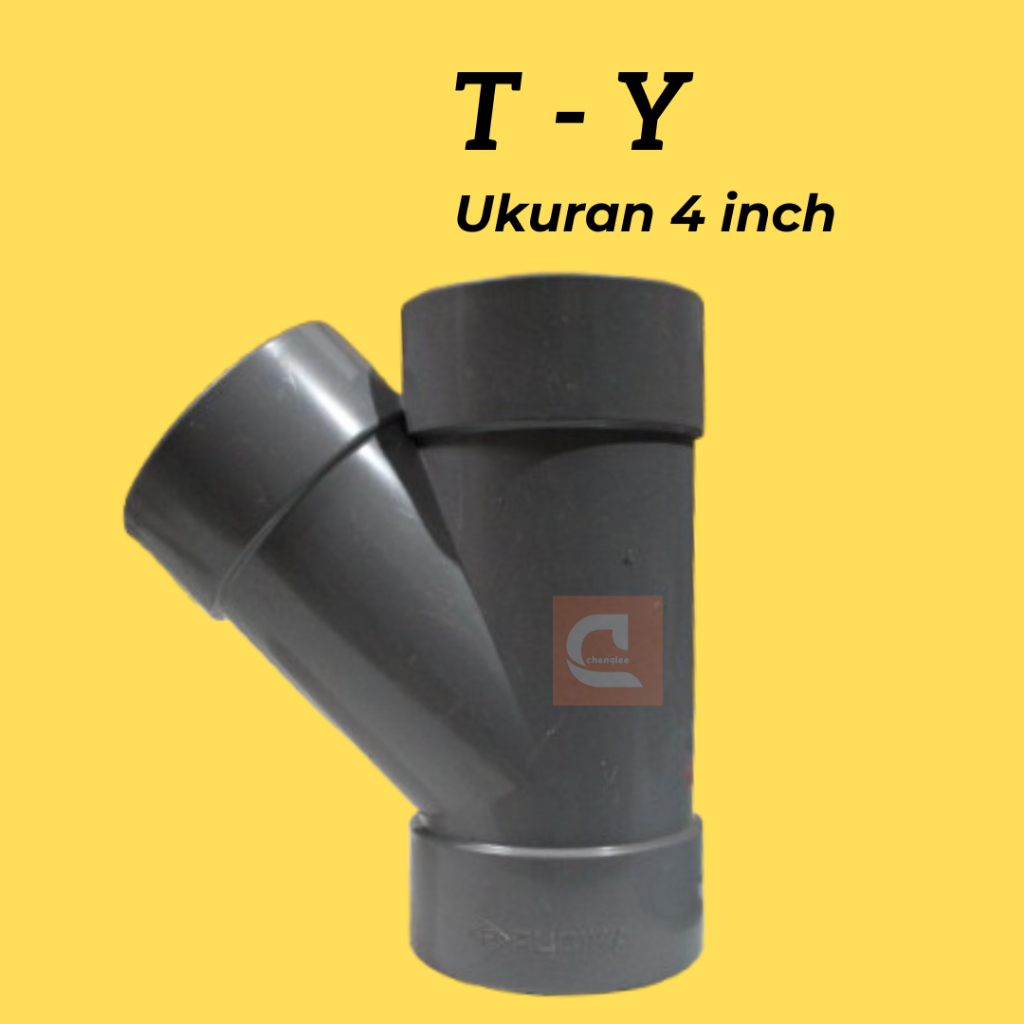 Sambungan Pipa T y 3 Cabang ybranch Tee Ukuran 4 Inchi