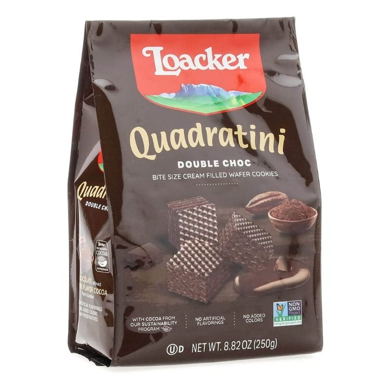 

Loacker Quadratini double chocolate 250 gram