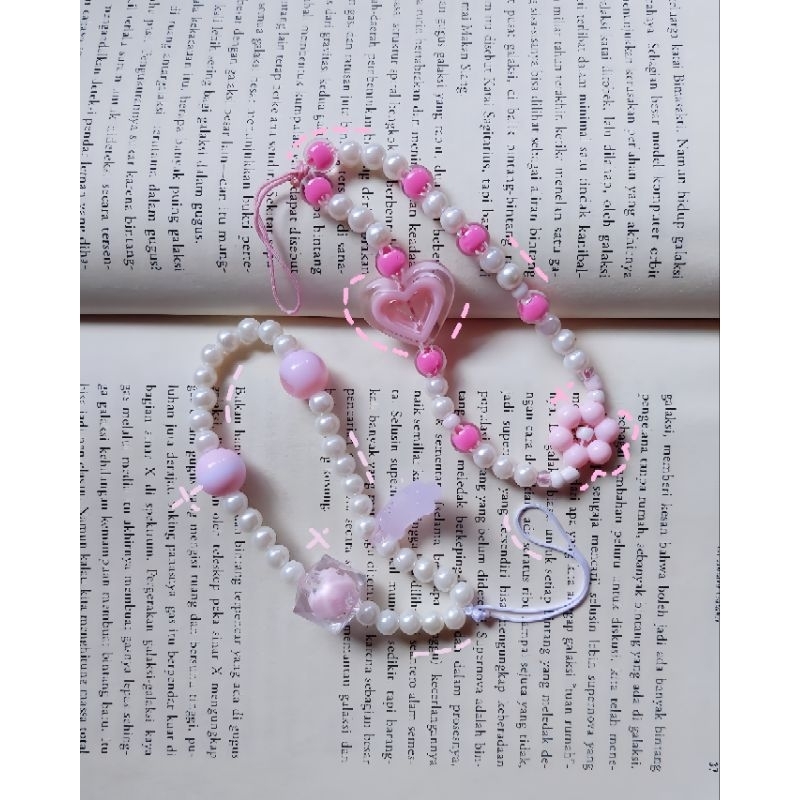 Phone Strap Pink Aesthetic / Gantungan Hp/ Aksesoris hp