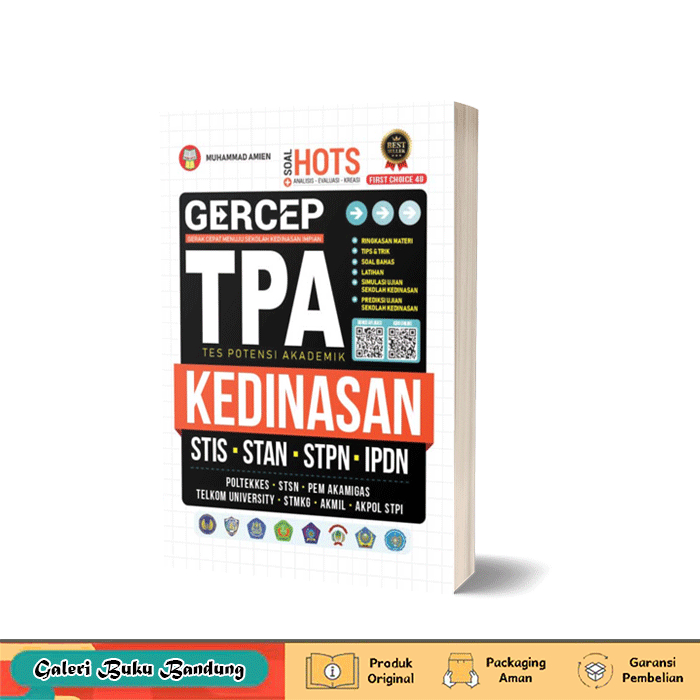 Buku Gercep TPA (Tes Potensi Akademik) Kedinasan - STIS STAN STPN IPDN