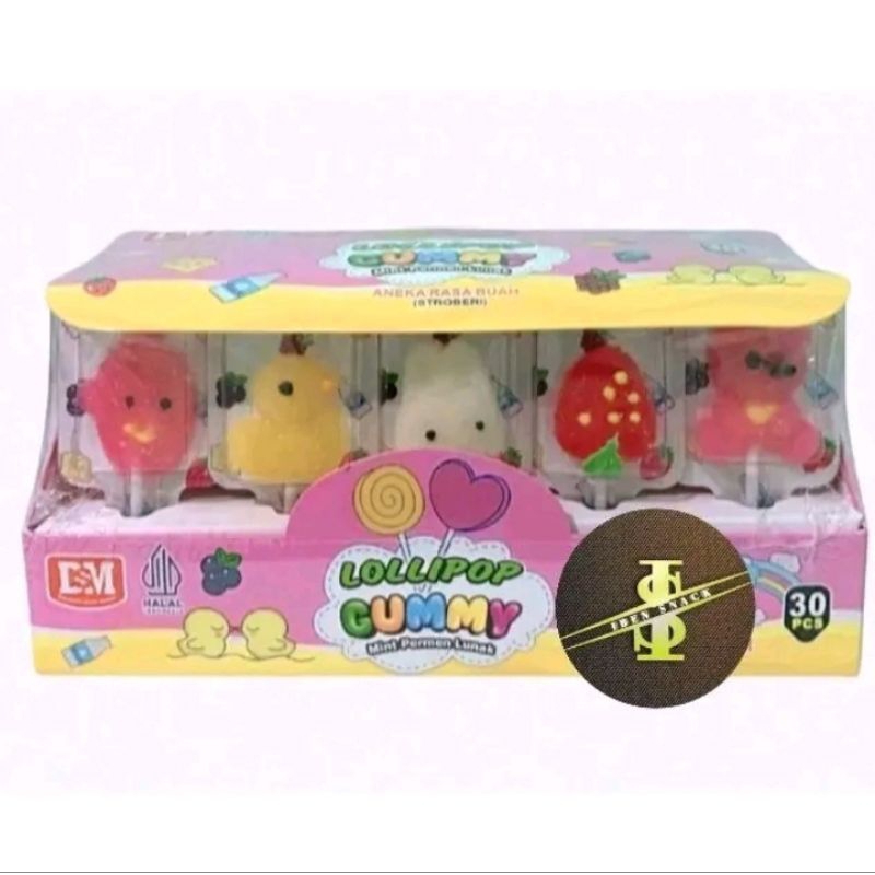 

DSM GUMMY LOLLIPOP KARAKTER 1BOX ISI 30PCS
