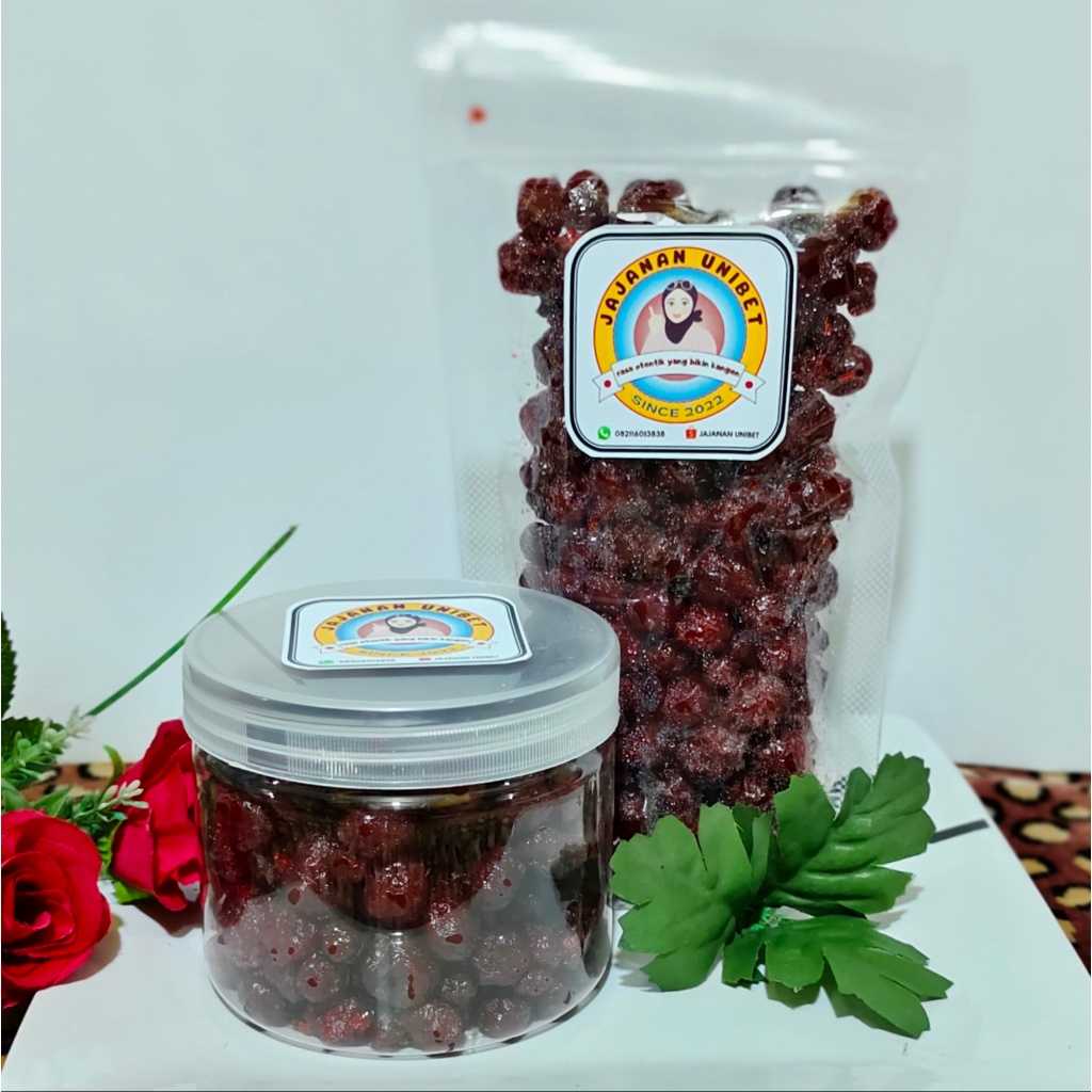 

Manisan / Asinan Buah Cermai Kemasan 500g & 250g original segar UNIBET asli Cianjur