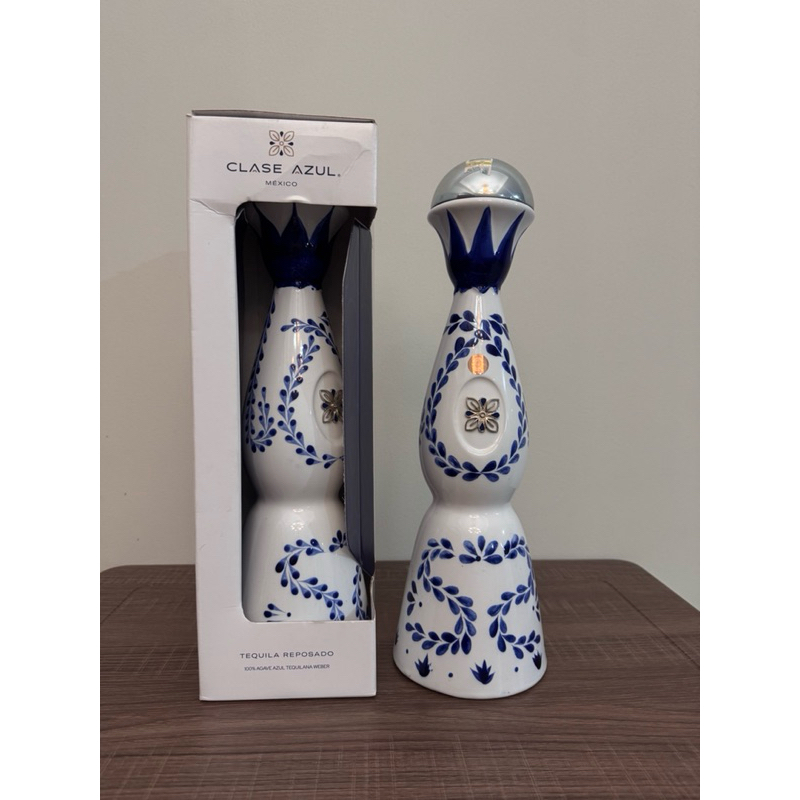 Botol keramik claze azul tequila
