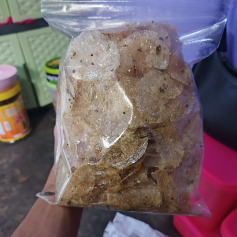 

KERIPIK KACA/KERIPCA ORIGINAL EXTRA DAUN JERUK