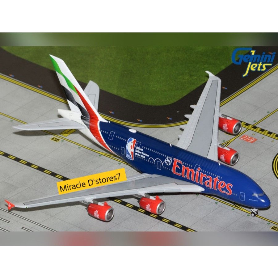 Emirates A380 A6-EOD Official Partner of NBA Gemini Jets 1:400
