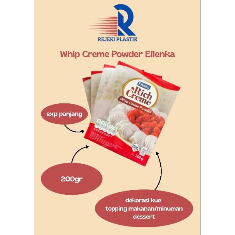 

RICHCREME WHIP CREME BOX 200gr - krim kocok bubuk 200gr