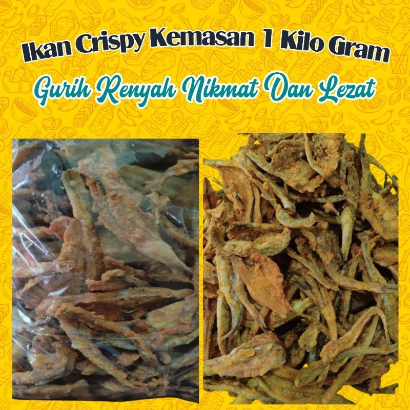 

IKAN GORENG CRISPY GURIH RENYAH KRIUK ORIGINAL 1KILO GRAM KERIPIK CAMILAN SNACK SEAFOOD MAKANAN KERING SIAP SANTAP HALAL (COD)