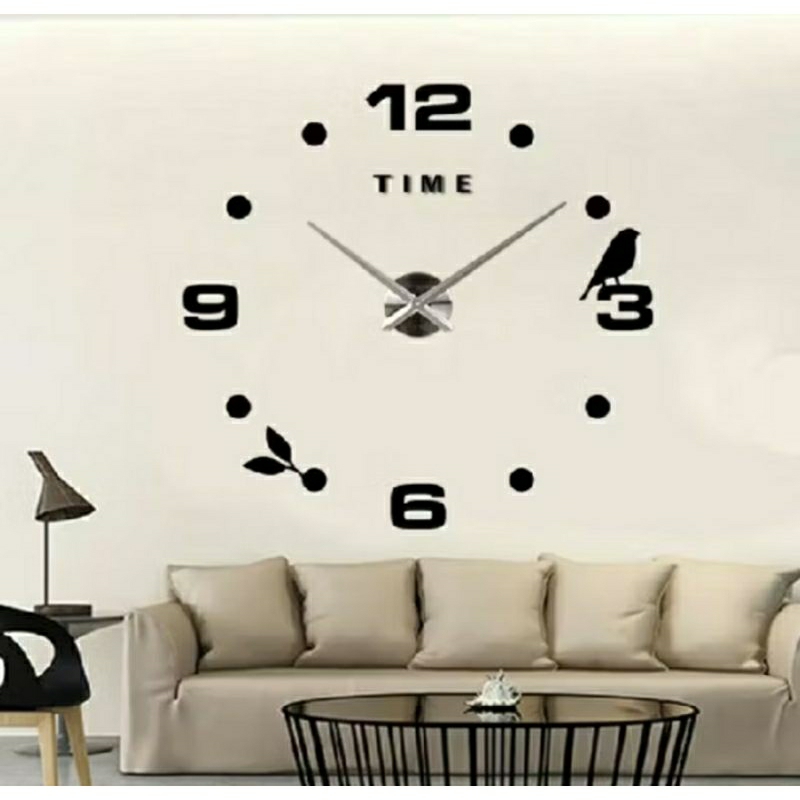 Hiasan Jam Dinding Besar DIY Jam dinding Tempel Aesthetic Jumbo