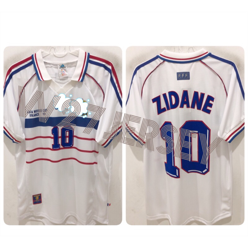 JERSEY RETRO - FRANCE AWAY 1998 name player Zidane