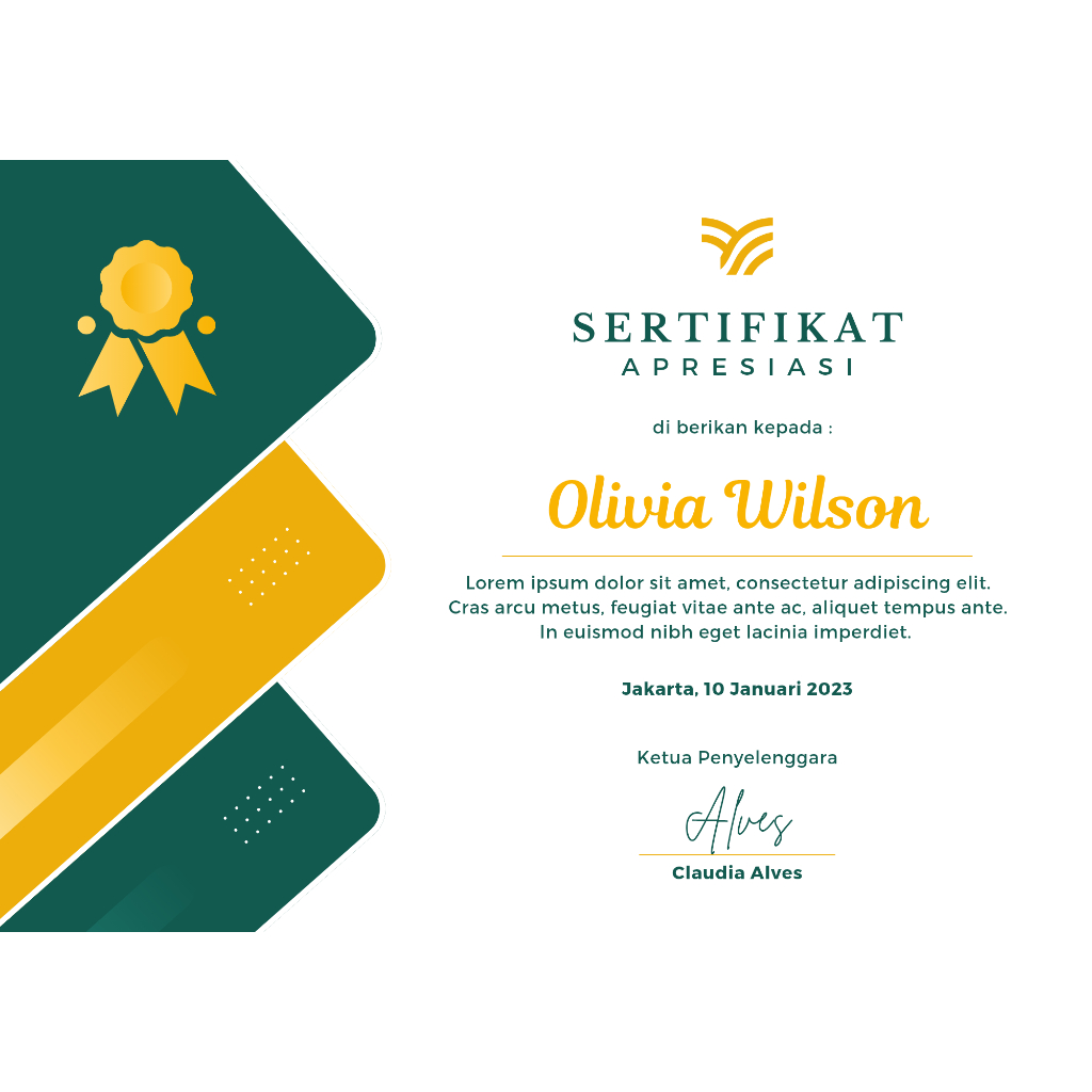[Ready Desain Semua Sertifikat] Sertifikat Piagam | Sertifikat Seminar | Sertifikat Perusahaan
