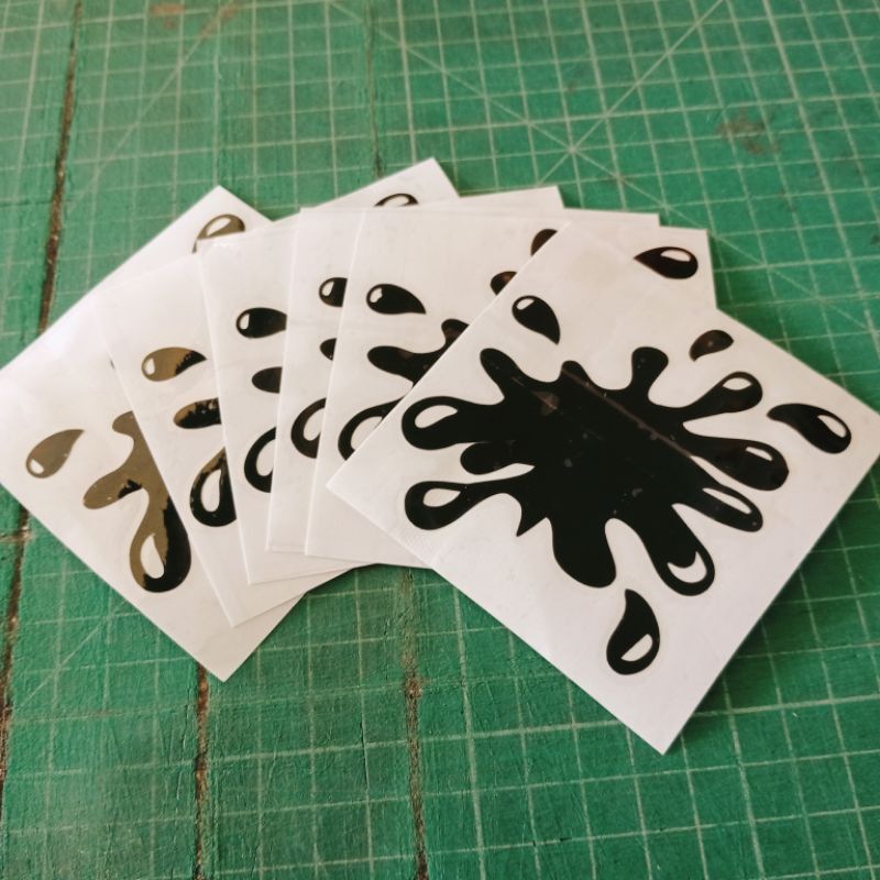 

stiker cutting bercak air