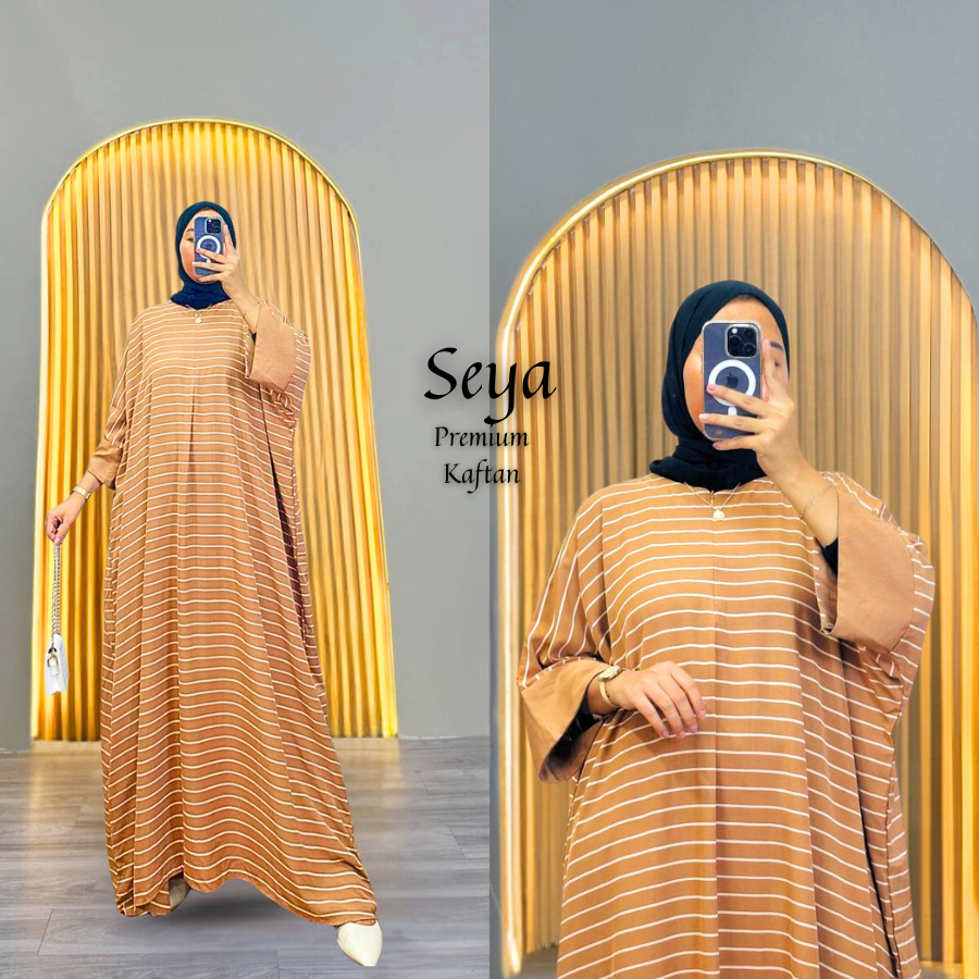 ORIGINAL SEYA PREMIUM KAFTAN ABAYA BY RAYON JUMBO - DAILY DASTER KAFTAN COCOK UNTUK SEHARI - HARI