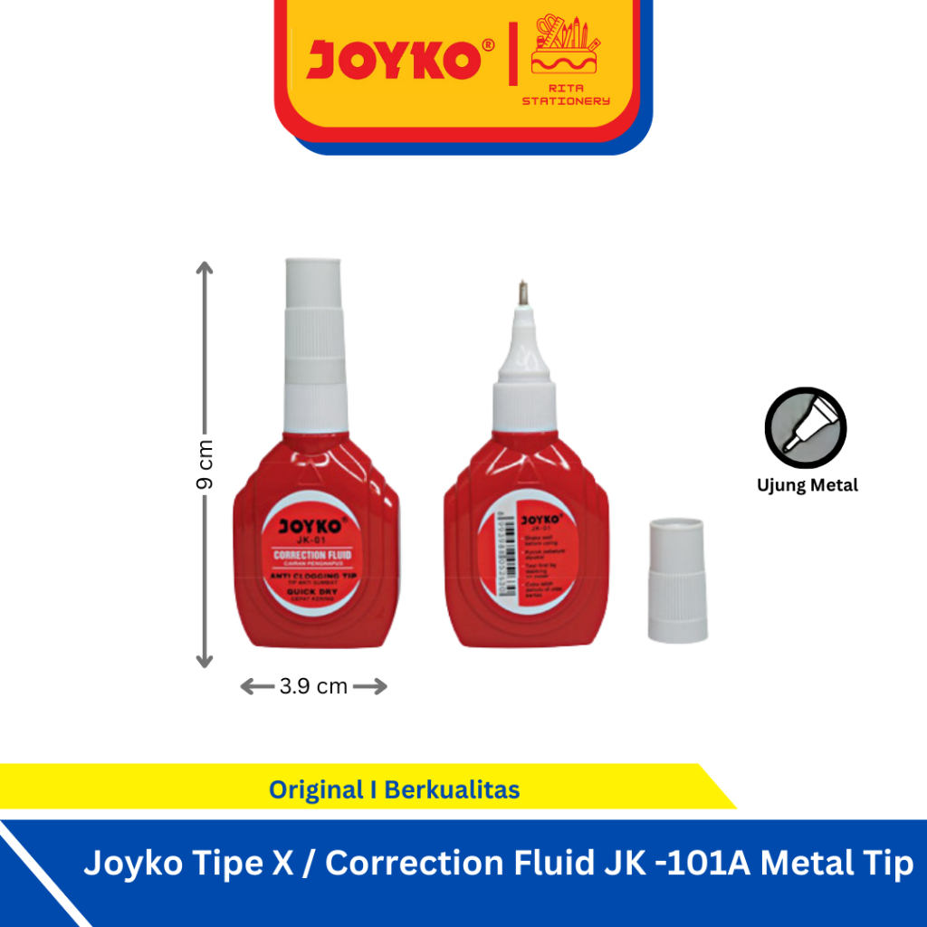 

Joyko Tipe X / Correction Fluid JK -101A Metal Tip