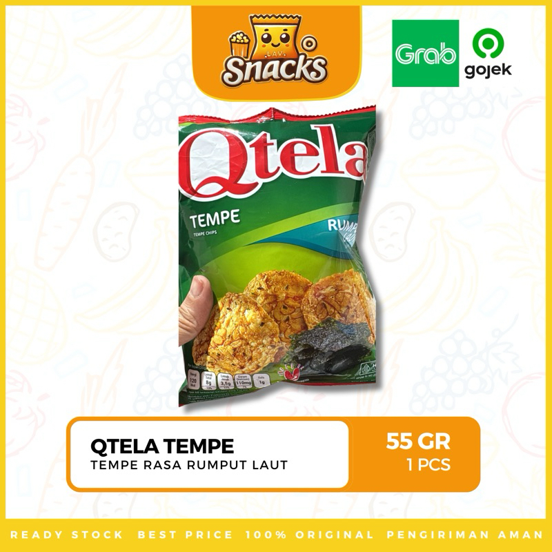 

Lav.Snacks︱Qtela Keripik Tempe Rasa Rumput Laut 55GR - 1 PCS