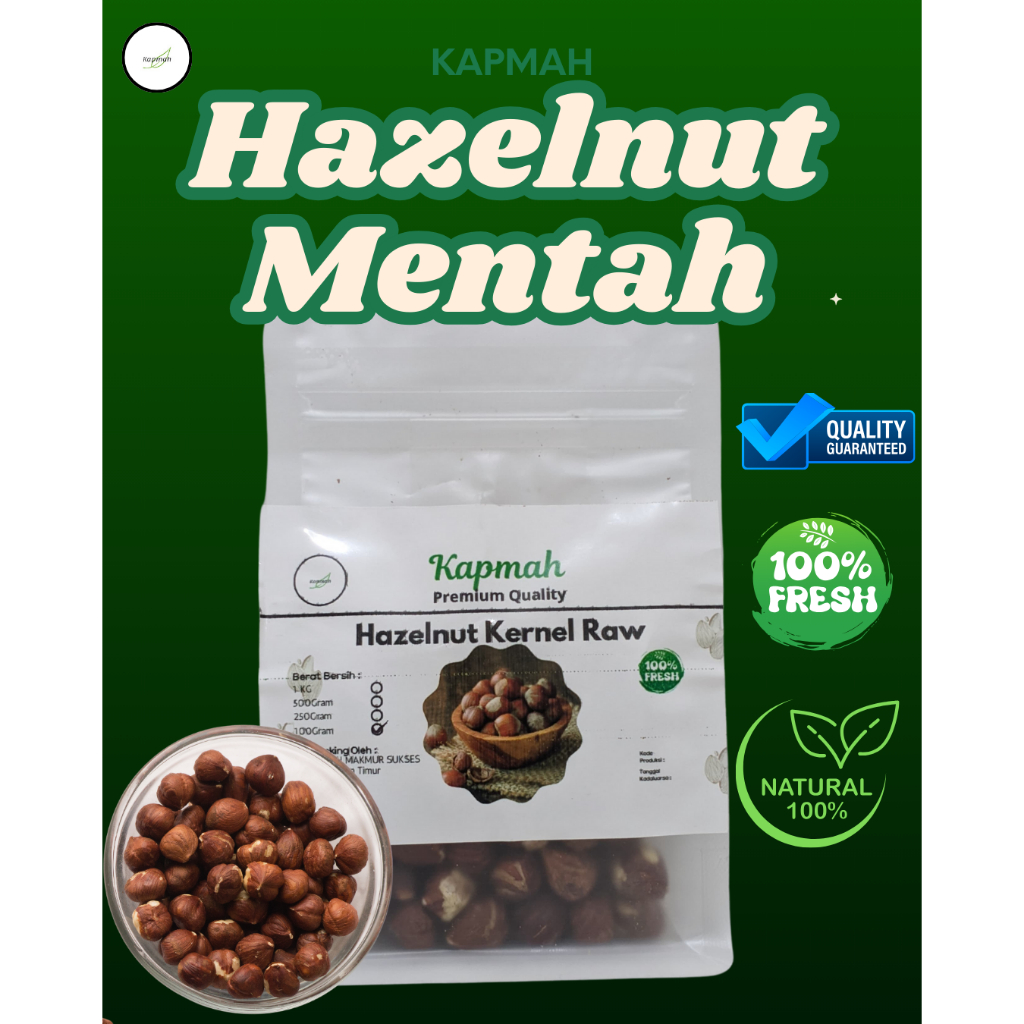 

Kacang Hazelnut Mentah 250Gram