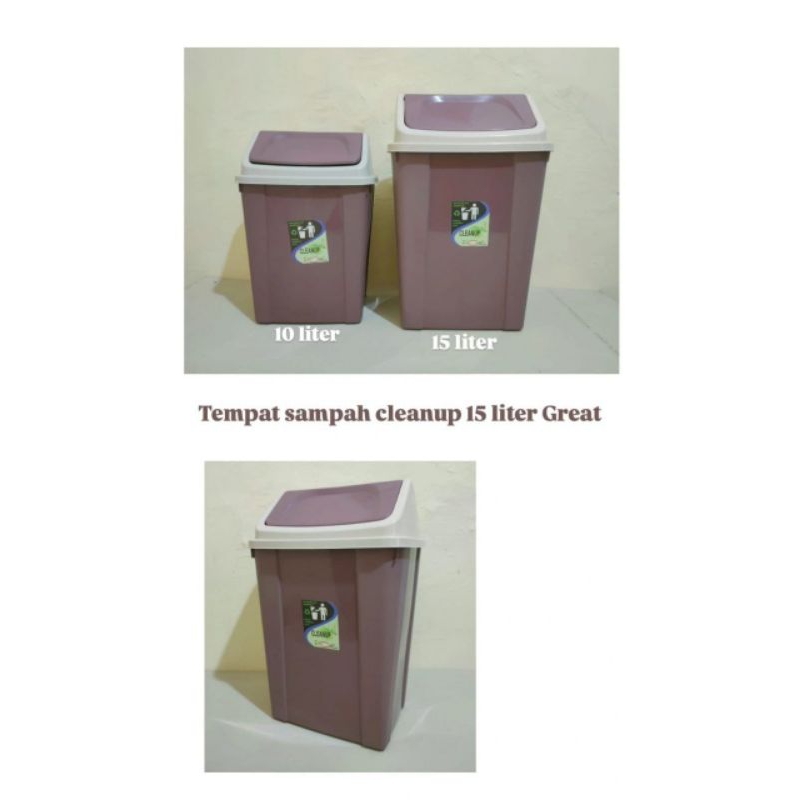 Tempat Sampah 15Liter Cleanup Great