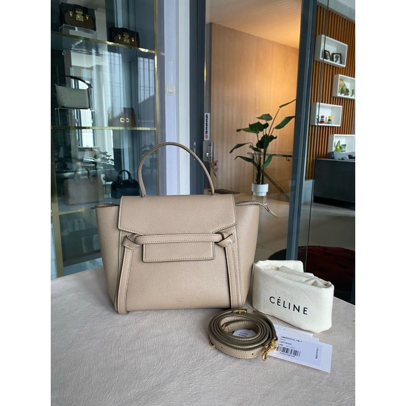 Celine Belt bag Nano Taupe 2019