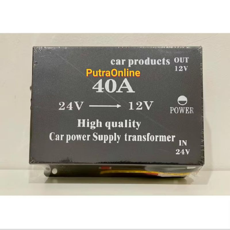 Step Down 40A DC 24V-12V Converter DC 24 Volt ke 12 Volt 40 Amper